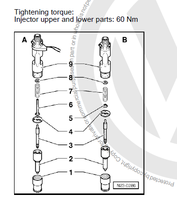 VIDEO PART 1 - Injectors and Glow Plugs test and nozzle replace on VW T4 ACV 2.5TDI 75KW