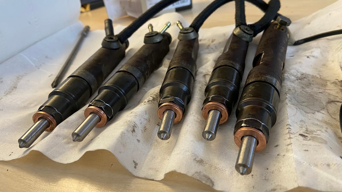 VIDEO PART 1 - Injectors and Glow Plugs test and nozzle replace on VW T4 ACV 2.5TDI 75KW